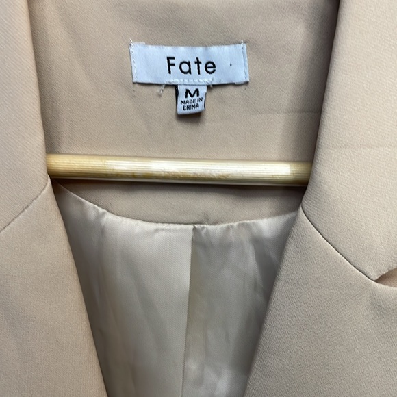 Fate Women’s Tan & Bright Green Blazer Tailored Longline Office-M-
#0098 - Picture 8 of 11